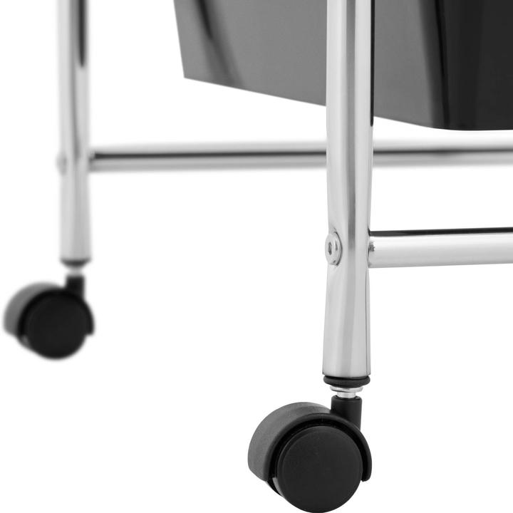 Produktbild Physa Kosmetikwagen Schubladenwagen Rollwagen 4 Schubladen schwarz Bremsen