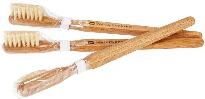 Produktbild La Mia! Zahnbürste aus Buchen Holz und nachhaltigen Borsten