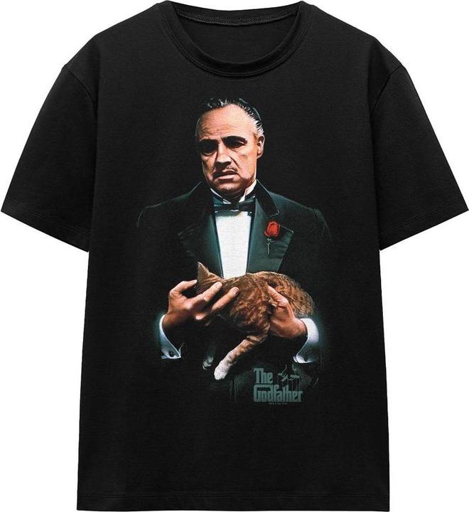 Actual product image The Godfather Unisex Adult Painted Poster T-Shirt (XXL)