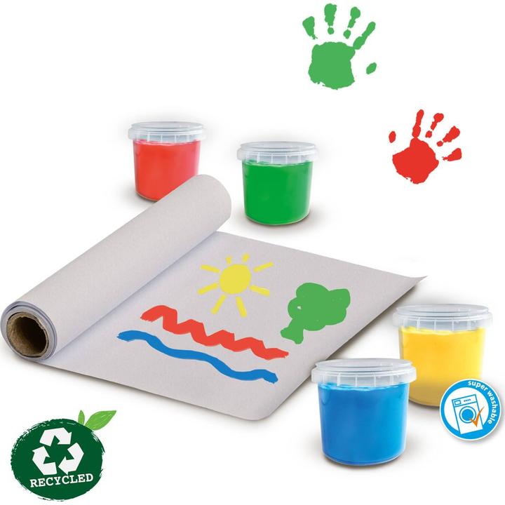 Actual product image Ses ECO finger painting set with painting apron