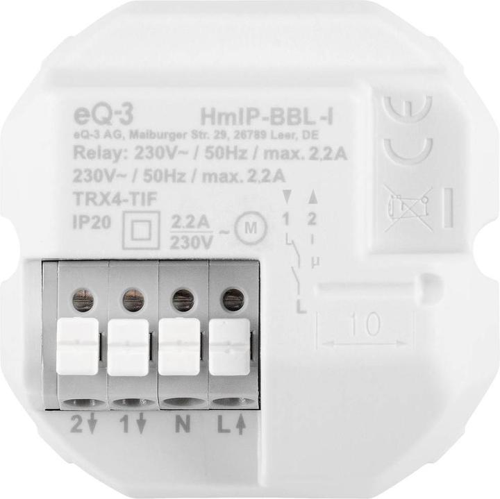 Produktbild EQ-3 HMIP BBL-I - Jalousieaktor für Markenschalter - International (Rolladenaktor)