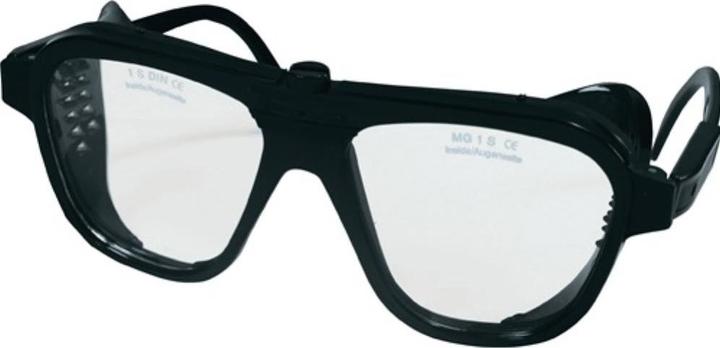 Actual product image Schmerler Safety goggles EN 166 temples black,lens clear nylon,lens