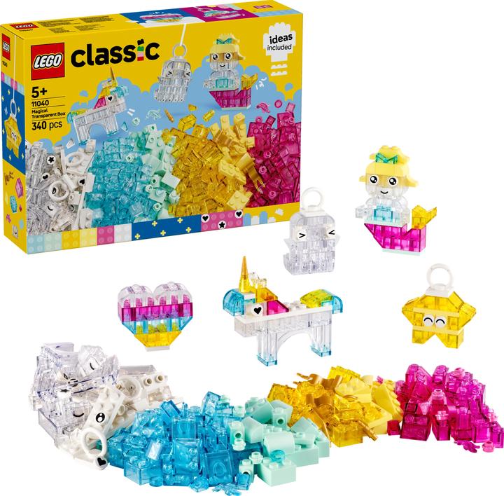 Image du produit LEGO Zauberbox mit durchsichtigen Steinen (11040, LEGO Classic)