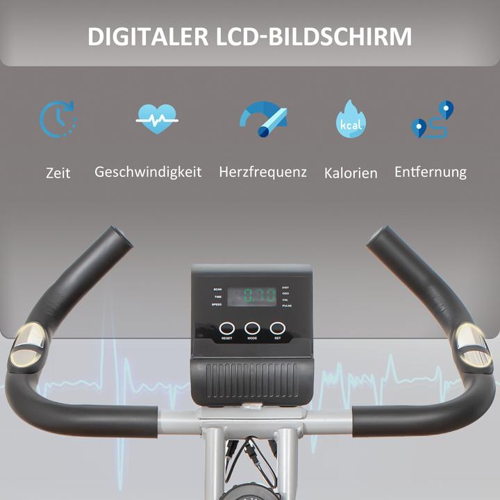 Actual product image Homcom Exercise bike with 8 resistance levels