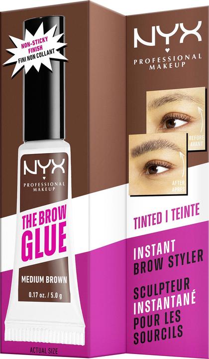 Image du produit NYX Professional Make-Up The Brow Glue Styler instantané (Medium Brown)