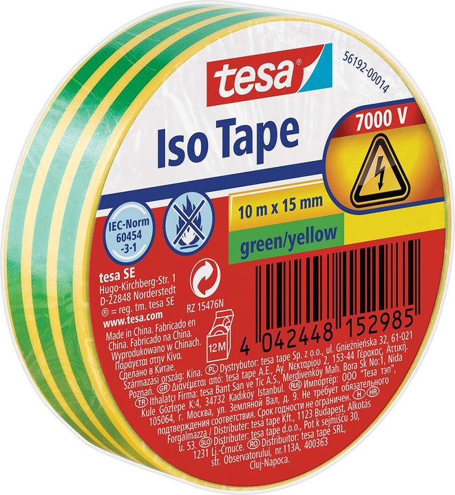 Actual product image tesa Electrical insulating tape, heat-resistant adhesive tape for insulating, repairing & bundling (15 mm)