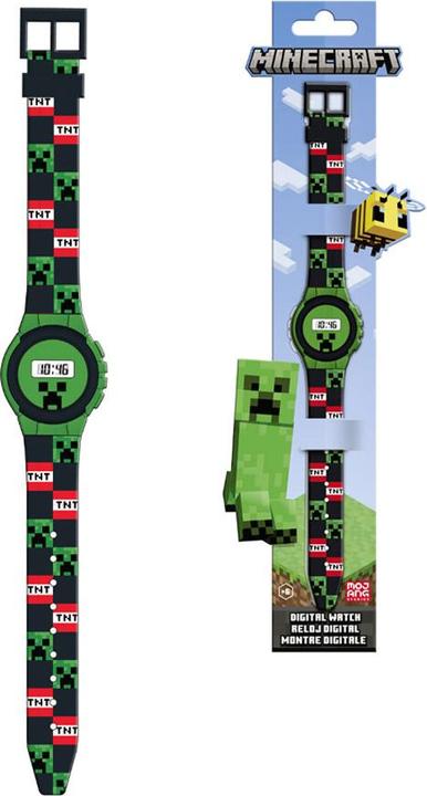 Produktbild No Name Coriex Zegarek cyfrowy na rękę Minecraft dziecięcy zielono-czarny/green black 10666