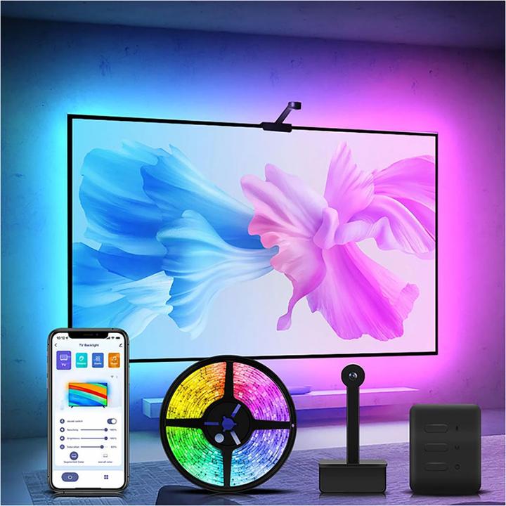 Image du produit Avizar TV Ambilight LED Kit mit Kamera (Multicolore, 1700 cm, Intérieur)