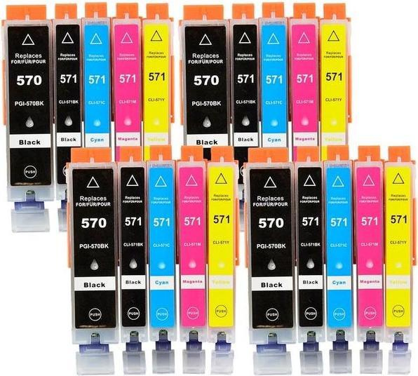 Image du produit Hermex Compatible Canon Pixma TS5051 Cartouche d'encre (M, Y, CF, PGBK, C)