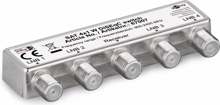 Image du produit Goobay Commutateur DiSEqC 4x1 (Multi commutateur)