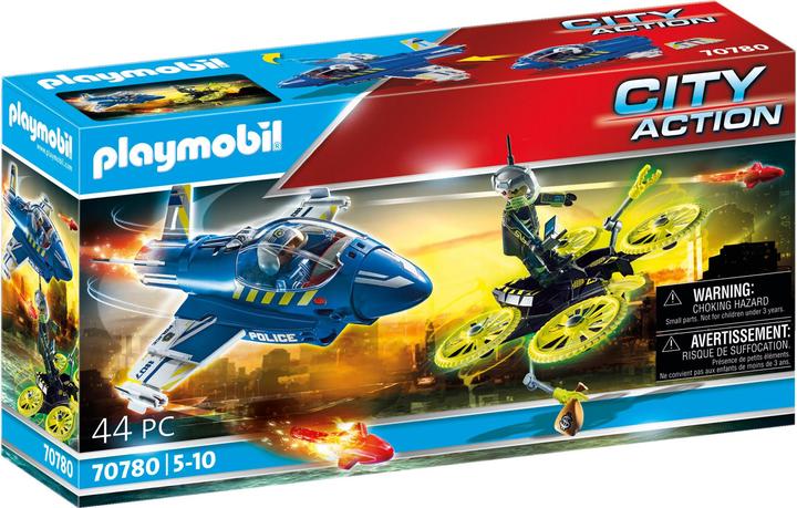 Playmobil Polizei- Jet: Drohnen - Verfolgung (70780, Playmobil City Action)