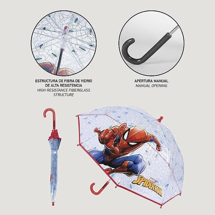 Image du produit Sombo Parapluie Spiderman transparent
