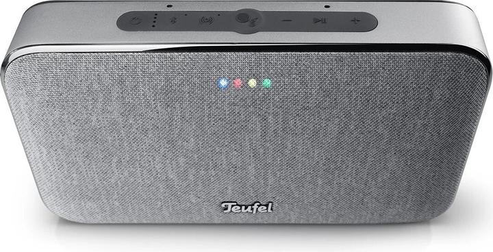Actual product image Teufel MOTIV GO VOICE Wi-Fi Bluetooth Speaker wireless silver white