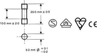 Actual product image Velleman K/FF Fine wire fuse set 5x20mm (Micro fuse, 5 A, Nimble)