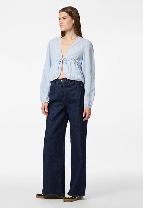 Produktbild Pieces PCSASTINA Musselin Oberteil mit langen Ärmeln (XL)