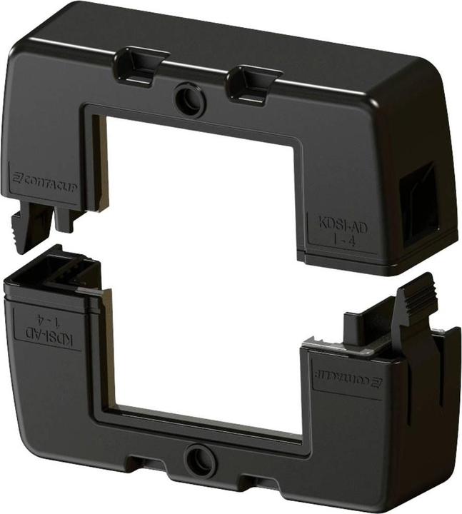 Produktbild Conta-Clip KDSI-AD 1-4 BK Abdeckkappe Polyamid 6.6 Schwarz 1 St. (Kabelschlauch, 8.10 cm)