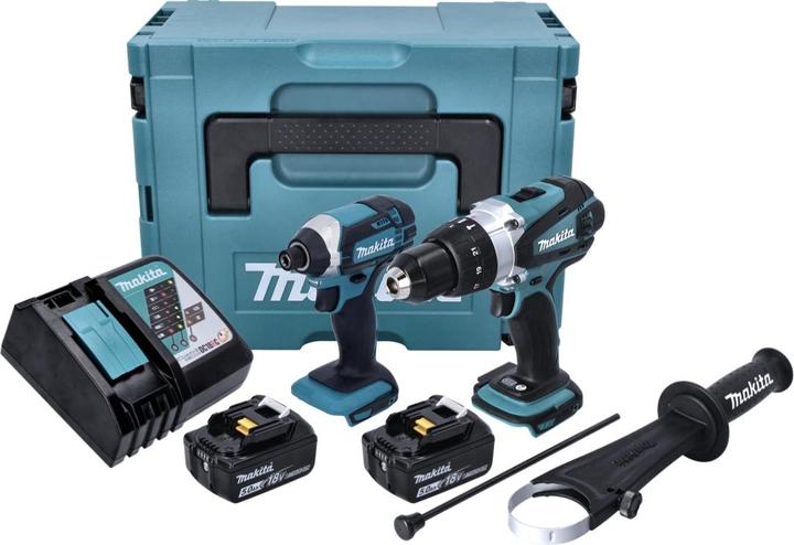 Actual product image Makita DLX 2145 TJ Combi Set (Rechargeable battery operated)