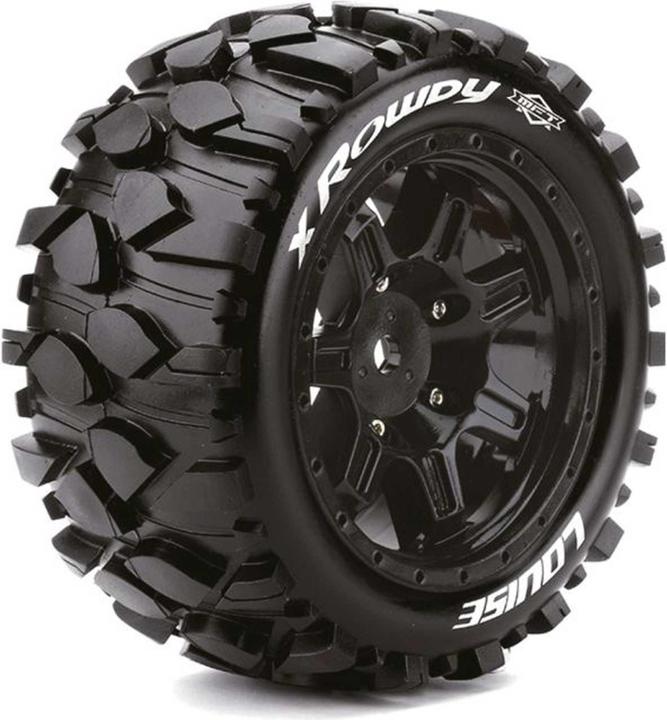 Actual product image Louise x-rowdy sport tyre rim black 24mm arrma kraton 8s mft (2)