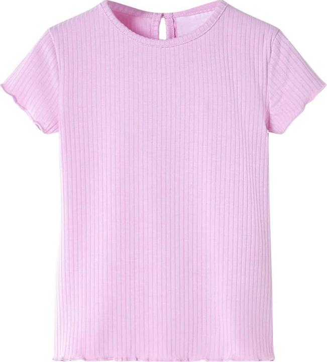 Actual product image VidaXL Children's T-shirt light pink 128,Material: 95 % cotton. 5 (128)