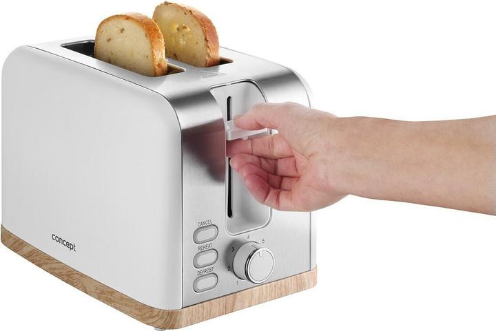 Actual product image Concept Toaster Elwood white TE2015 (EU plug)