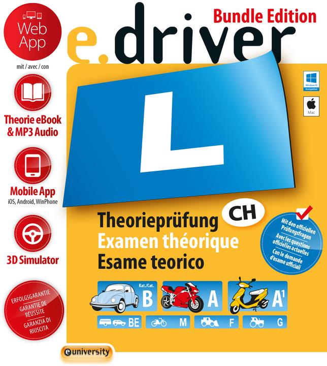 Actual product image eUniversity e.driver Web App Bundle Edition (PC/Mac) (D/F/I) (12 months)