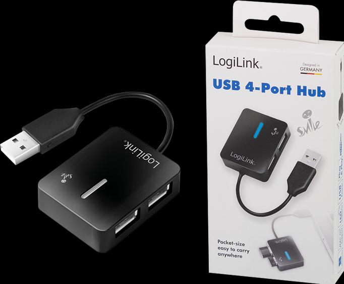 Actual product image LogiLink Smile (USB-A, 4 Ports)