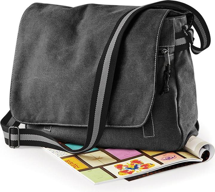 Actual product image Quadral Vintage canvas shoulder bag