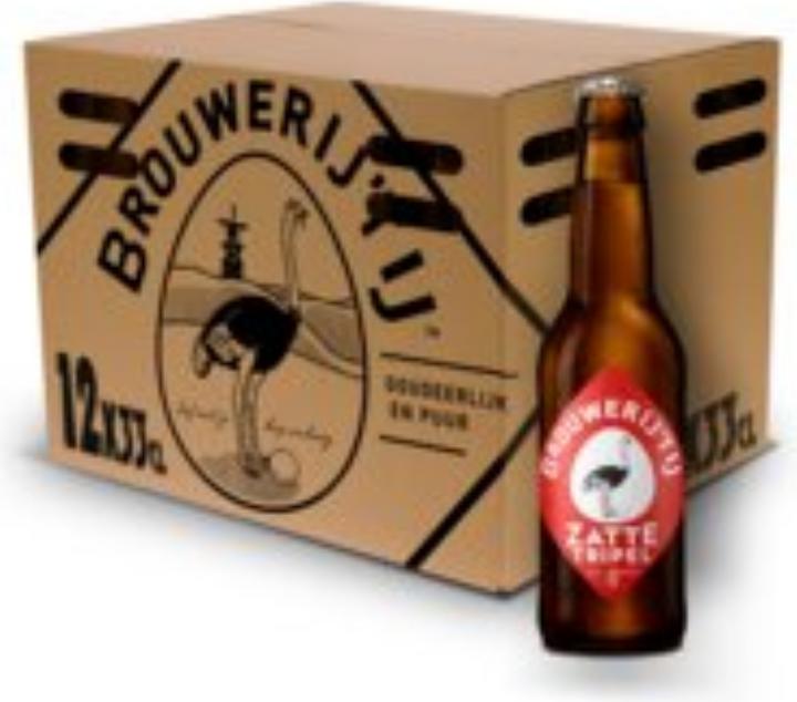 Actual product image Brouwerij'T IJ Zatte triple is an excellent Dutch beer that has become emblematic of the 't IJ brewery from which i (24 x 33 cl)