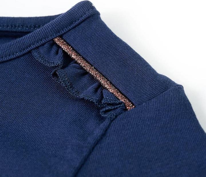 Immagine prodotto VidaXL Camicia da bambino a maniche lunghe blu navy 128,Materiale: 95 % cotone (128)