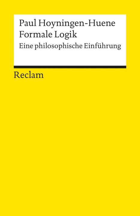Image du produit Logique formelle (Allemand, Paul Hoyningen-Huene, 1998)