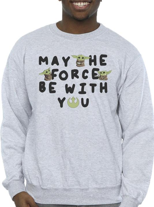 Immagine prodotto Star Wars The Mandalorian Grogu May The Force Be With You Felpa Uomo (S)