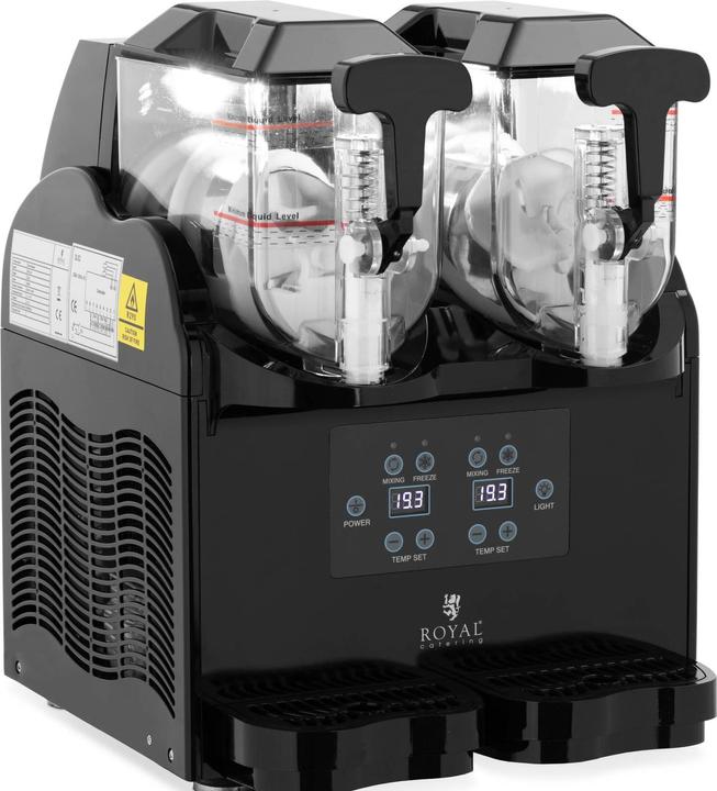 Produktbild Royal Catering Slush-Maschine Slushy Maker Slush-Eismaschine Slush Ice Maschine 2 x 3 l 380 W (EU-Stecker)