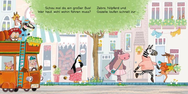 Produktbild Zebra, Nilpferd und Gazelle laufen schnell zur... Haltestelle! (Deutsch)