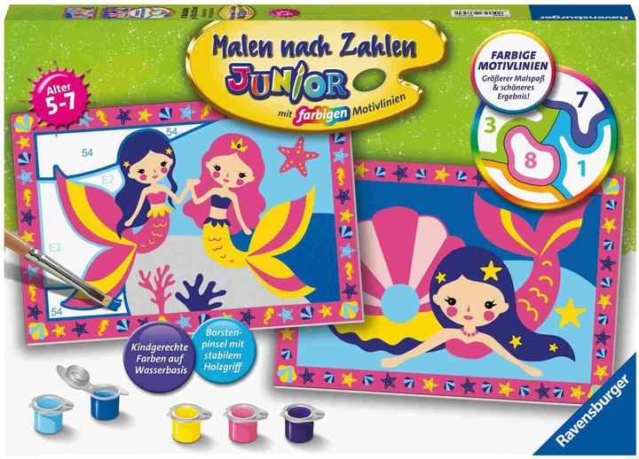 Immagine prodotto Ravensburger Pittura per numeri 23753 - Incantevoli sirene - Bambini 5 - 7 anni