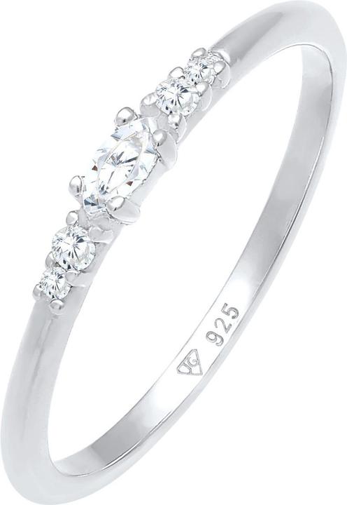 Produktbild Elli Kristall Ring, Verlobungsring (52, 925 Silber)