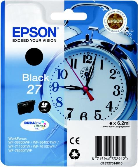 Actual product image Epson Ink/27 Alarm Clock BK SEC (FC)