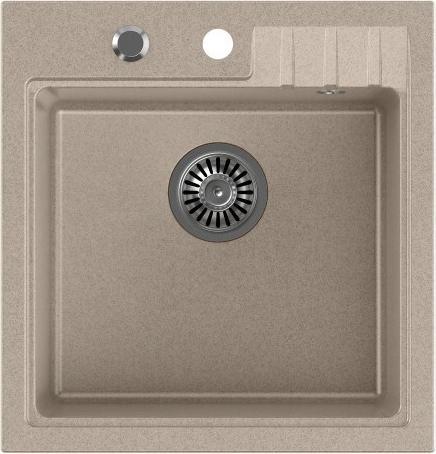 Image du produit Steiner PETER 110 Steingran beige granite évier 1 vasque sans (50x52x20) avec siphon et fiche (50 cm, 52 cm)