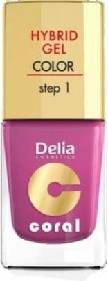 Delia Cosmetics Cosmetics Coral Hybrid Gel Nail Polish No. 21 Fuchsia 11ml