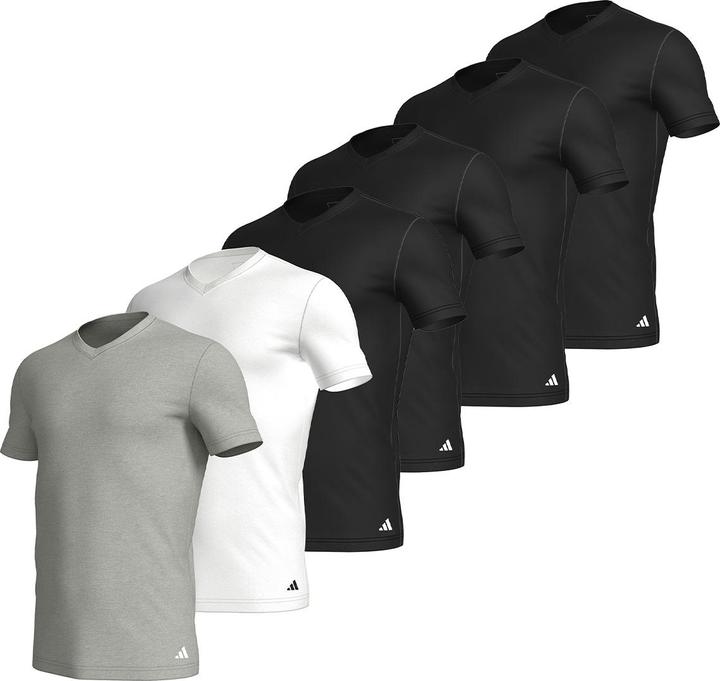 Actual product image adidas 6er Pack Active Core Cotton Unterhemd / Shirt Kurzarm (S)