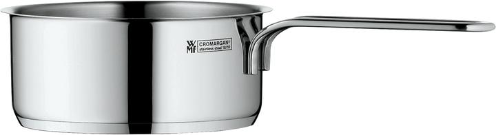 Stielkasserolle Topf klein 10cm Stieltopf 0,5l Mini Induktion Edelstahl (10 cm, Kochtopf, Edelstahl)