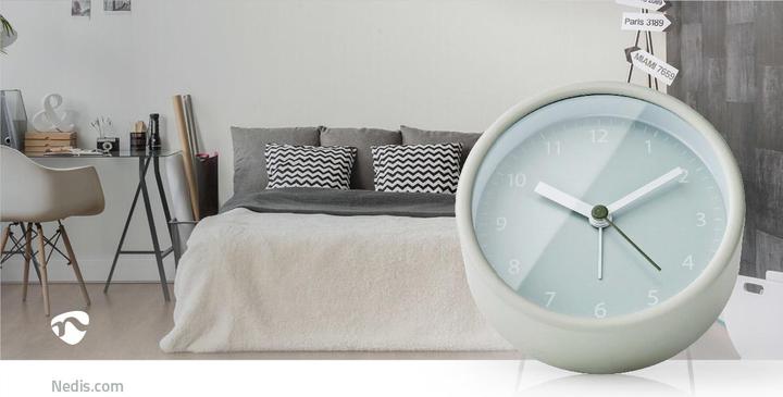 Produktbild Nedis Analogue Desk Alarm Clock Snooze Function Green