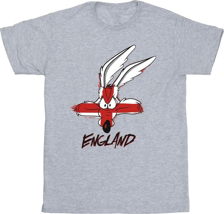 Actual product image Looney Tunes Mens Coyote England Face T-Shirt (XL)