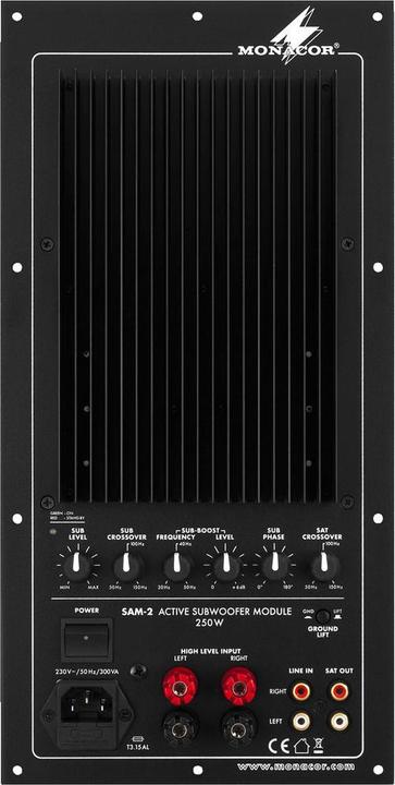 Actual product image Monacor Active subwoofer module (Tube amplifier)