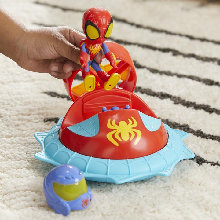 Actual product image Hasbro Spidey and His Amazing Friends Web Spinners Spidey with Air Glider