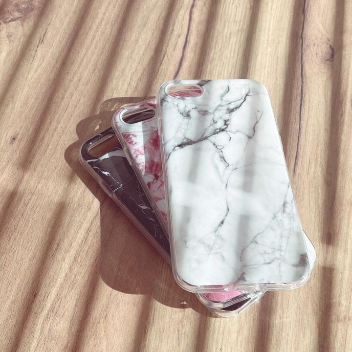 Actual product image Wozinsky Marble TPU case cover for Samsung Galaxy M31 black (Samsung Galaxy M31)