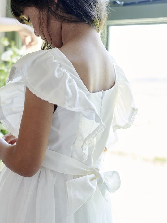 Produktbild Vertbaudet Festliches Mädchen Volantkleid, Musselin & Tüll (146)
