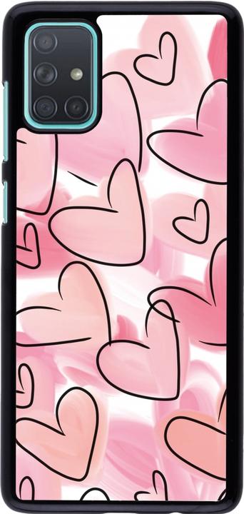 Produktbild PhoneLook Hülle Easter 2023 pink hearts (Samsung Galaxy A71)