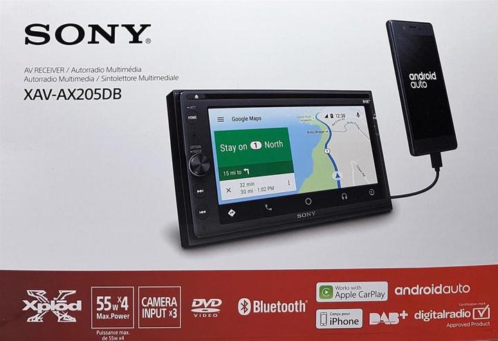 Image du produit Sony Xav-Ax205db (Voiture Android, Apple Carplay)