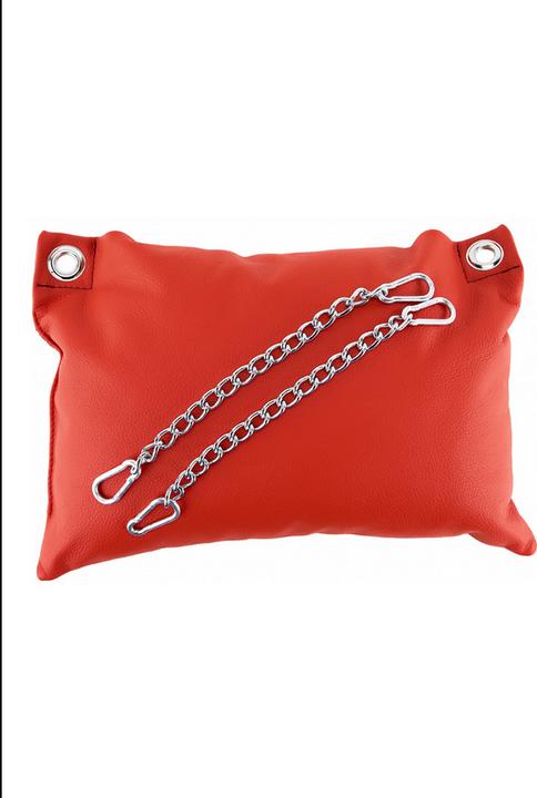 Actual product image Mr. Sling Leather pillow - Red