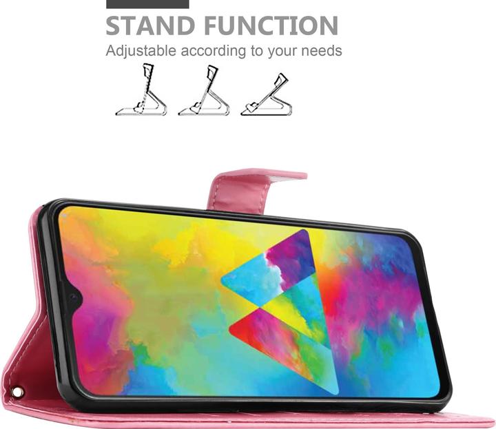 Produktbild Cadorabo Flower Book Cover (Samsung Galaxy M30s, Samsung Galaxy M21)